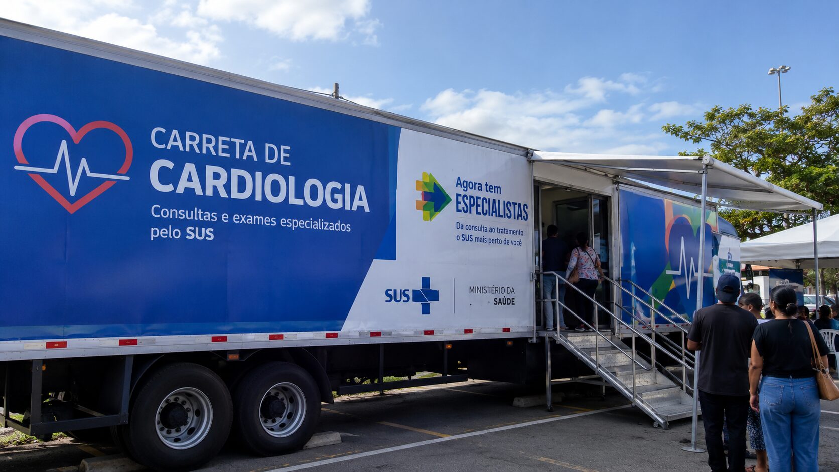 Carreta do SUS oferece consultas e exames cardiológicos em Feira de Santana e atende 28 municípios baianos