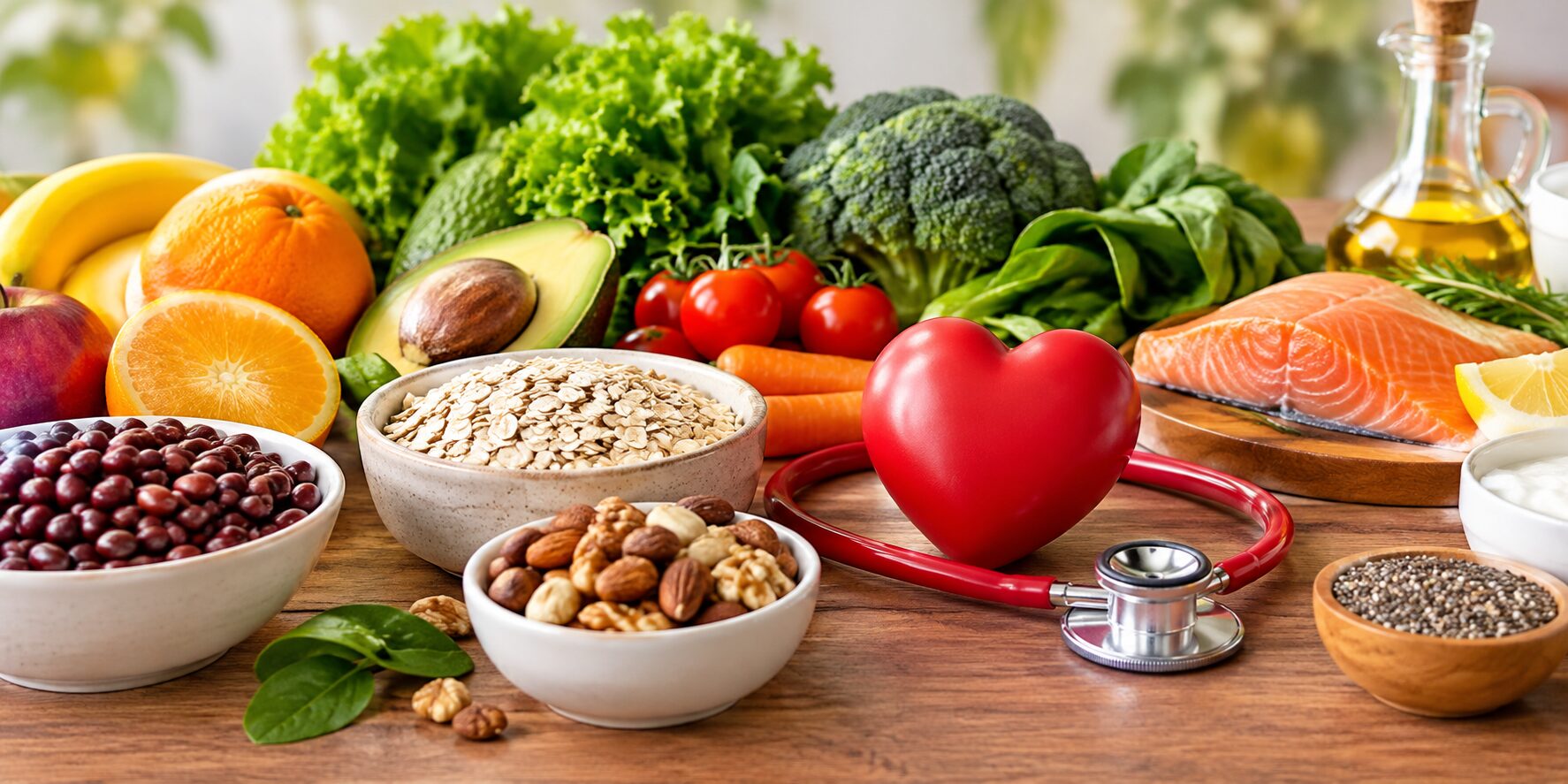 Alimentação saudável ajuda a controlar a pressão arterial e proteger o coração