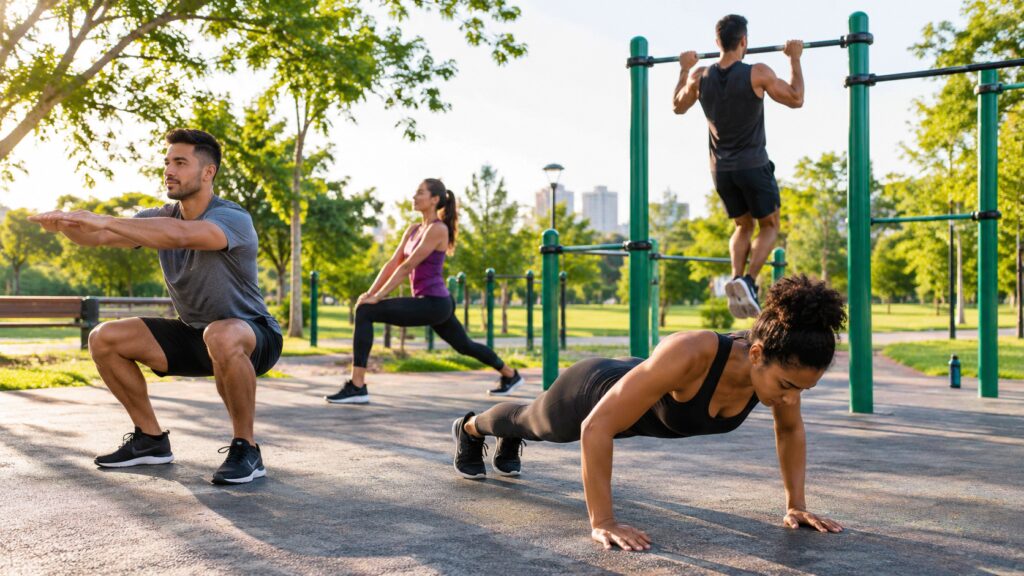 Exercícios com o peso do corpo podem melhorar força e músculos
